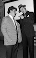 John Chase and Kevin Hamill as Bud Abbott and Lou Costello